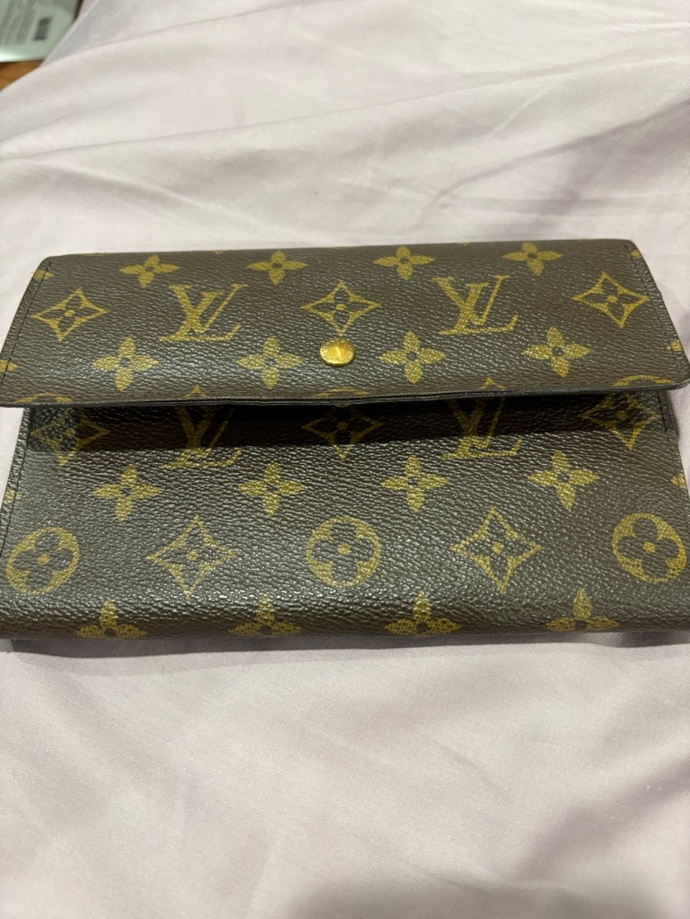Louis Vuitton Monogram Continental Wallet in Brown and Gold